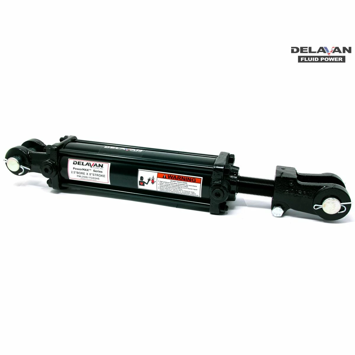 Flash Sale π Delavan Cylinder, 2.5 IN borex 8 IN strke, 1-1/8 IN rod, Asae, PML2508-112A π§¨