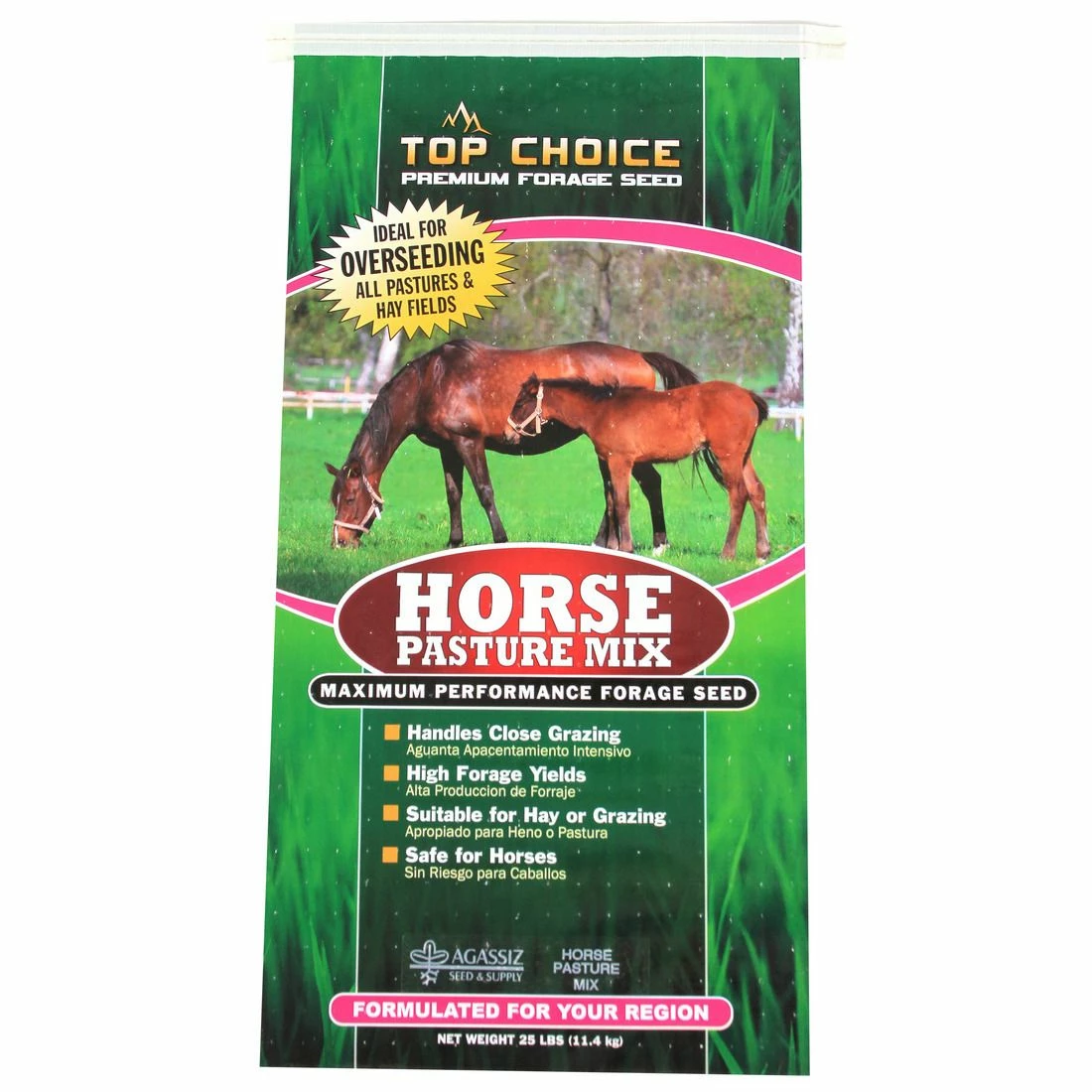 Promo ❤️ Top Choice Horse Pasture Mix, 4100028, 25 LB ⭐