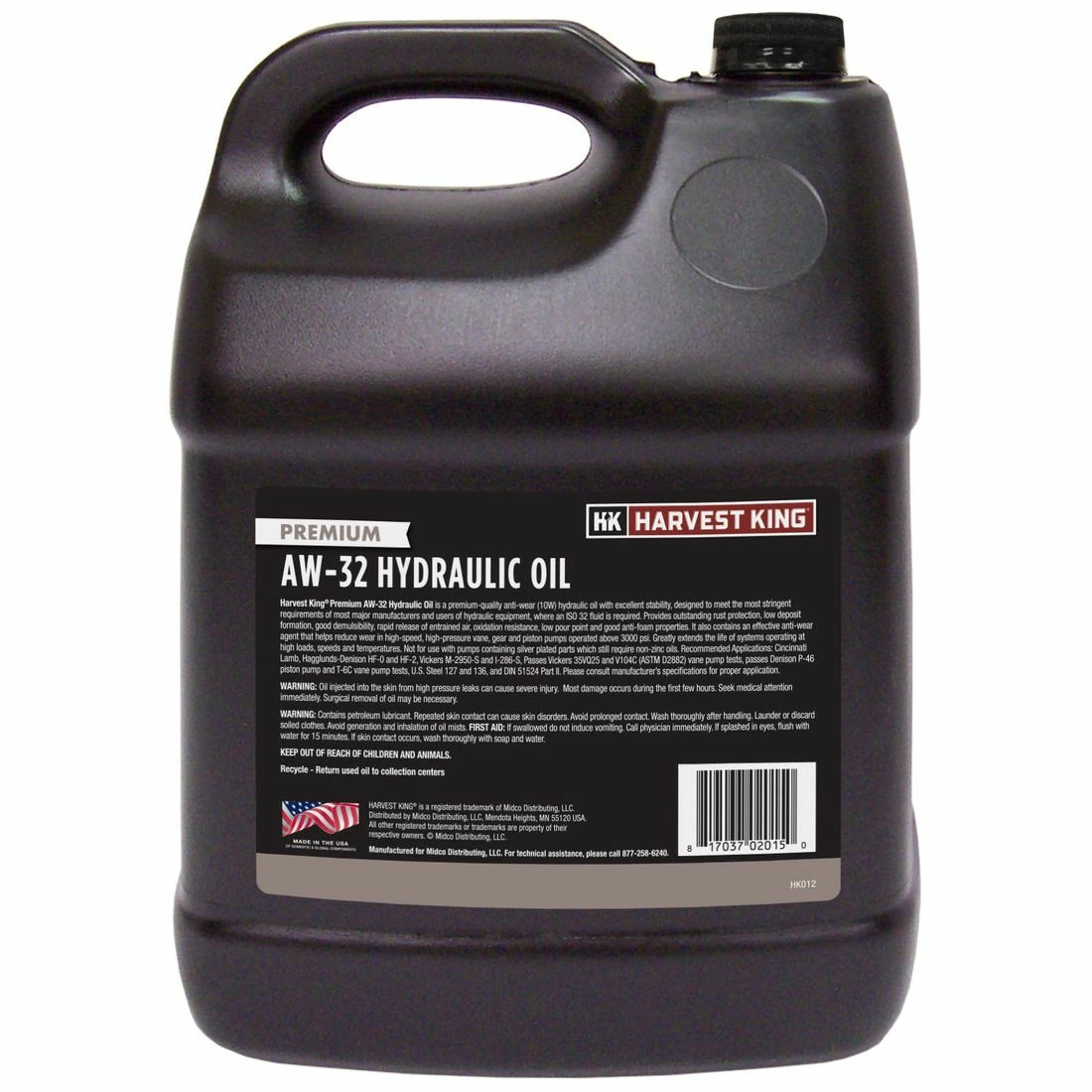 Discount ✔️ Harvest King Premium Hydraulic Oil, AW-32, HK012, 2 Gallon ⌛ - Image 2