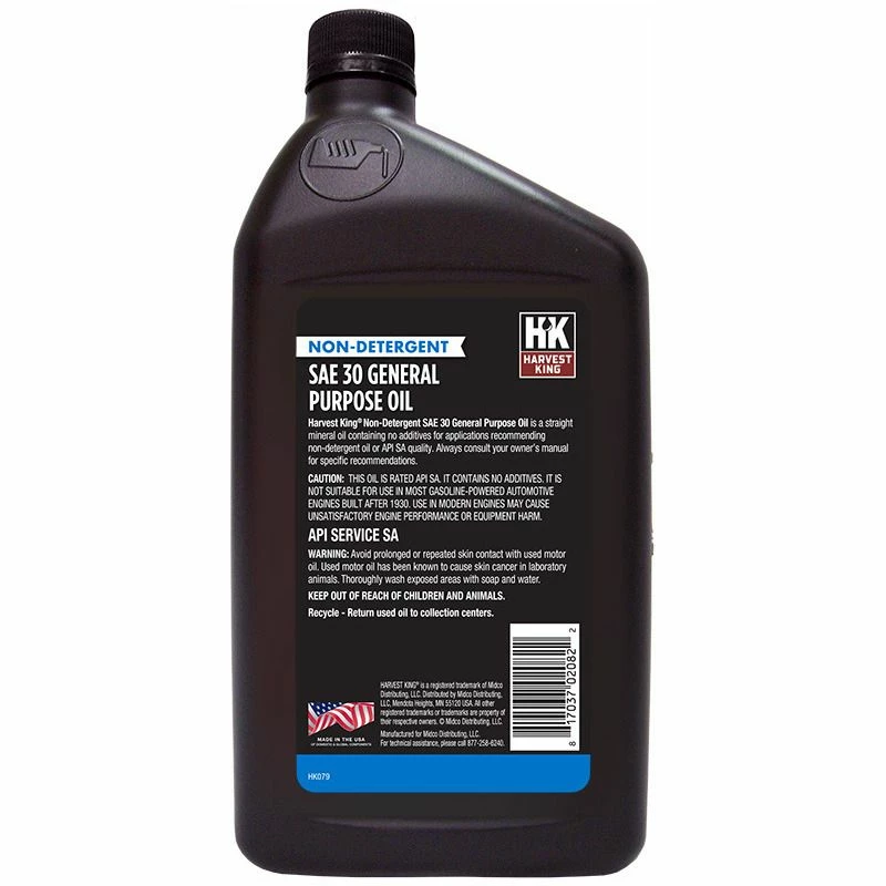 Best deal π₯° Harvest King Non-Detergent General Purpose Oil, SAE 30, HK079, 1 Quart π₯ - Image 2
