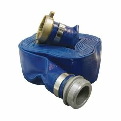 Deals ⭐ Apache Blue Standard Duty PVC Layflat Discharge Hose Assembly Pin Lug, 3 IN x 25 FT, 98138060 ❤️