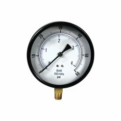 Best Pirce 🌟 Apache 60 PSI Dry Pressure Gauge with 1/4 IN Male Pipe Thread Lower Mount, 4-1/2 IN, 99019273 🎉