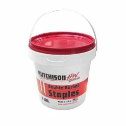 Cheapest 🥰 Hutchison Western Double Barded Galvanized Fense Staples, 1-3/4 IN, NL170-019-1227, 8 LB ✨