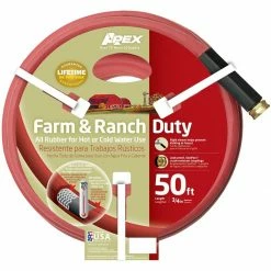 Best Sale 🤩 Apex Farm & Ranch All Rubber Hose, 1133461, 3/4 IN x 50 FT ⌛