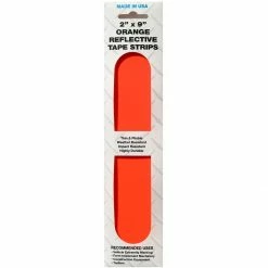 New ✔️ SMV Industries Reflective Strip Tape, Orange, 2 IN x 9 IN, 4-Pack, 2OS4PK 👍
