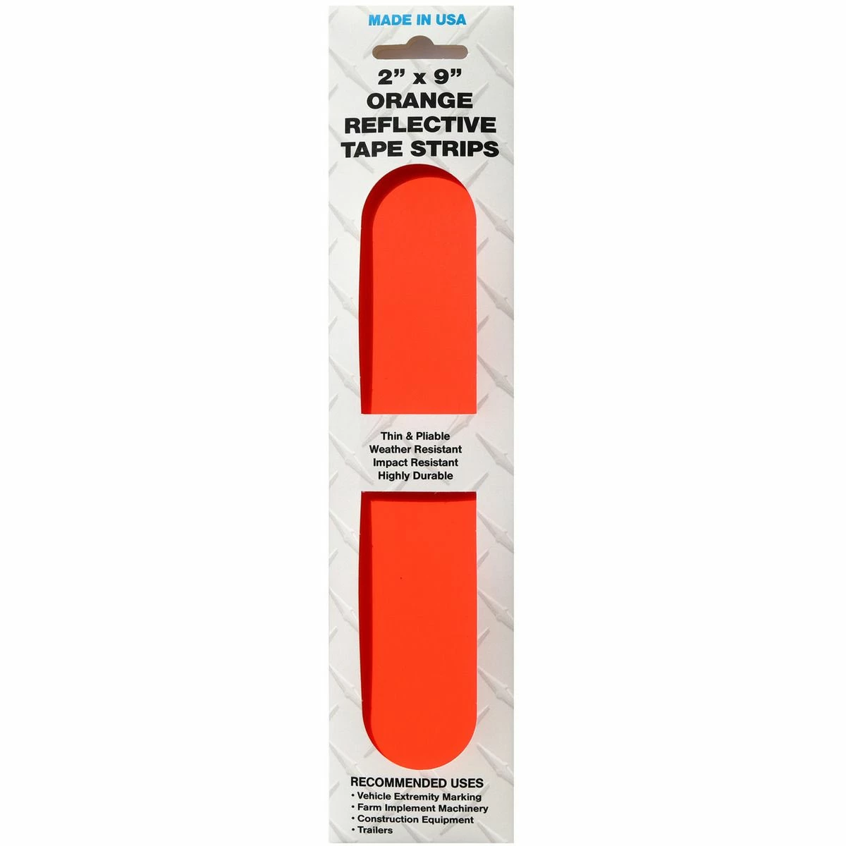 New βοΈ SMV Industries Reflective Strip Tape, Orange, 2 IN x 9 IN, 4-Pack, 2OS4PK π