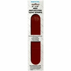 Brand new 😍 SMV Industries Strip Reflective Tape, Red, 2 IN x 9 IN, 4-Pack, 2RS4PK 🌟