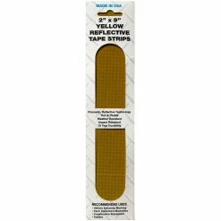 Outlet ✨ SMV Industries Strip Reflective Tape, Yellow, 2 IN x 9 IN, 4-Pack, 2YS4PK 🧨