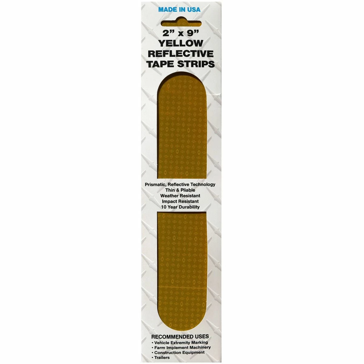 Outlet β¨ SMV Industries Strip Reflective Tape, Yellow, 2 IN x 9 IN, 4-Pack, 2YS4PK π§¨