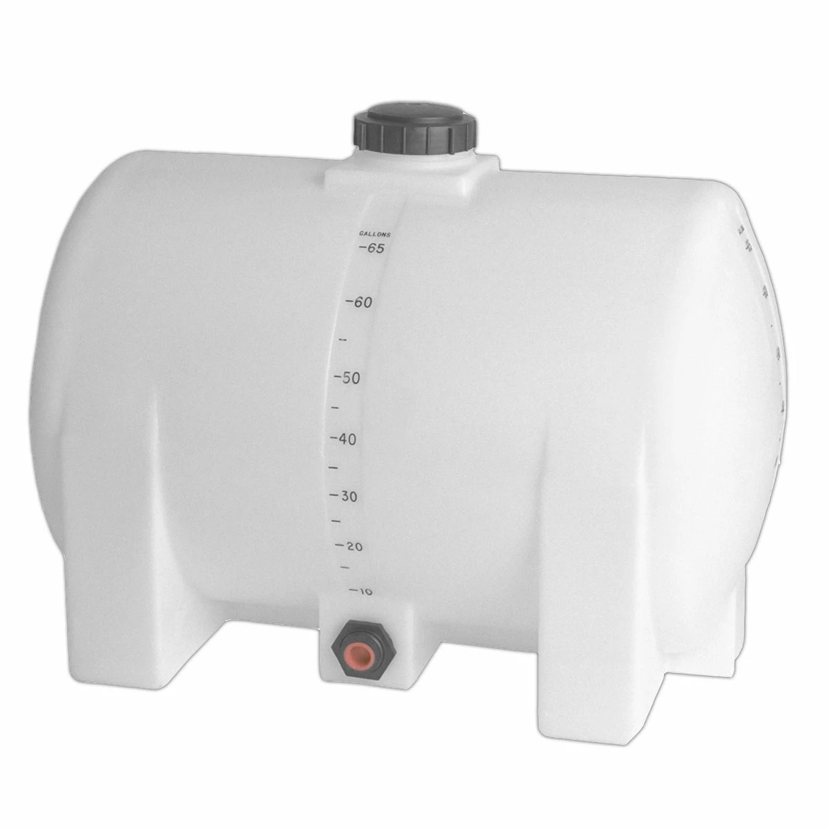 Promo 𧨠Den Hartog Industries Free Standing Horizontal Tank (Includes 5" Lid & 1" Fitting), FS0065-24, 65 Gallon π―