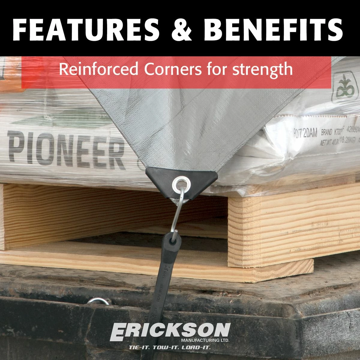 Cheapest π Erickson Heavy-Grade Poly Tarp, Silver, 57024, 12 FT x 20 FT π - Image 3