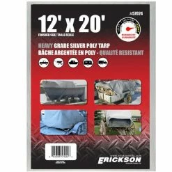 Cheapest 😍 Erickson Heavy-Grade Poly Tarp, Silver, 57024, 12 FT x 20 FT 🎉