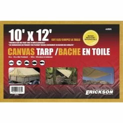 Flash Sale 🛒 Erickson Canvas Tarp, 57074, 10 FT x 12 FT 🎁