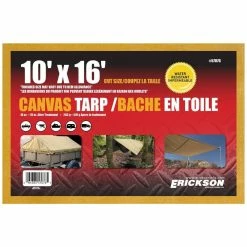 Brand new 🛒 Erickson Canvas Tarp, 57076, 10 FT x 16 FT 🔔