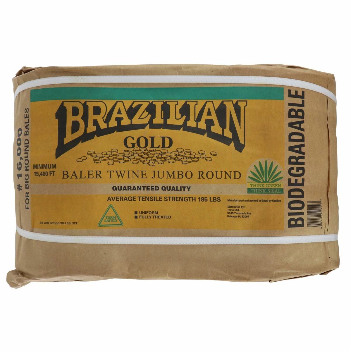 Discount π Brazilizn Gold 2-Ball Baler Twine, Jumbo Round, TW2000011154 π